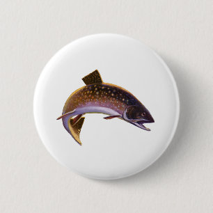 beekforel vis, sport Gevist visser Ronde Button 5,7 Cm