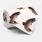  beekforel vis, sport Gevist visser Stropdas (Opgerold)