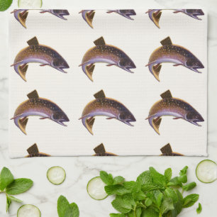 beekforel vis, sport Gevist visser Theedoek