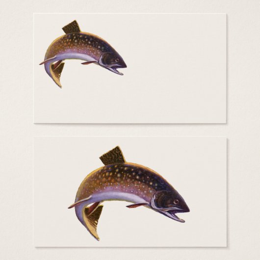  beekforel vis, sport Gevist visser Visitekaartjes (Voorkant /achterkant)