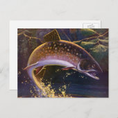  beekforel vis visser, sport Gevist Briefkaart (Voorkant / Achterkant)