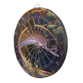 beekforel vis visser, sport Gevist Dartbord (Voorkant Rechts)