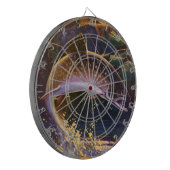 beekforel vis visser, sport Gevist Dartbord (Voorkant Links)