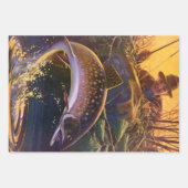 beekforel vis visser, sport Gevist Inpakpapier Vel (Voorkant)