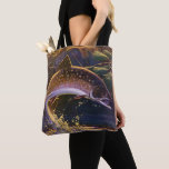 beekforel vis visser, sport Gevist Tote Bag<br><div class="desc">Prachtig  illustratievisontwerp voor de visliefhebber met een visser die op beekforel vist in een lokale rivier.</div>