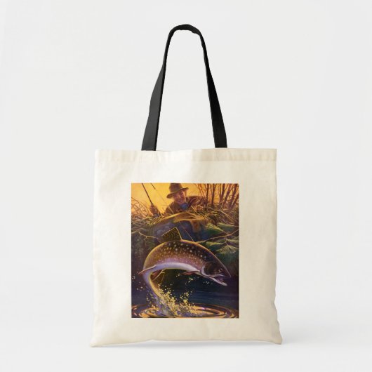  beekforel vis visser, sport Gevist Tote Bag (Voorkant)