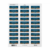 Beekforel vissen retouradreslabels etiket (Full Sheet)
