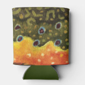 Beekforel Vliegen Ichthyoloog Angler's Blikjeskoeler (Achterkant)