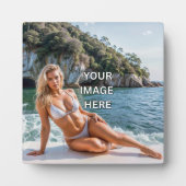 BEELD! 🖻 Aangepaste tafelplaque met ezel Fotoplaat (Voorkant)