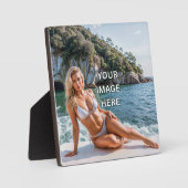 BEELD! 🖻 Aangepaste tafelplaque met ezel Fotoplaat (Voorkant)