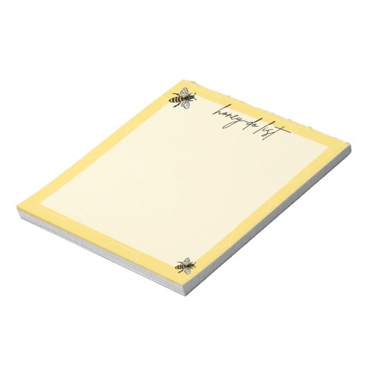 Beeld als honing-do om lijstblocnote te doen notitieblok (Linkerzijde)