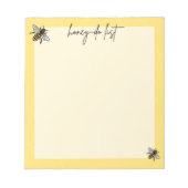 Beeld als honing-do om lijstblocnote te doen notitieblok (Voorkant)