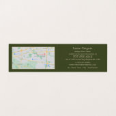  beeld, Antiek dealer, winkel Gedetailleerd Visitekaartje (Binnenkant ongevouwen)