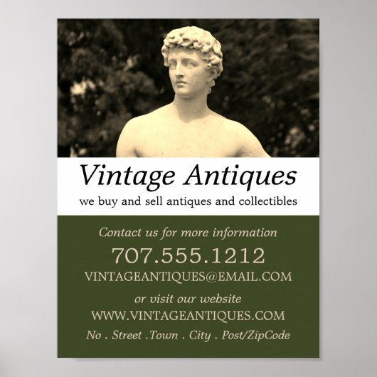  beeld, Antiek dealer, winkel Poster (Voorkant)