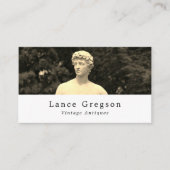  beeld, Antiek dealer, winkel Visitekaartje (Voorkant)