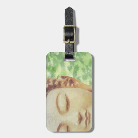  beeld Boeddha Ohm Bagagelabel (Voorkant verticaal)