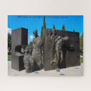 Beeld Dherynia Cyprus. Legpuzzel