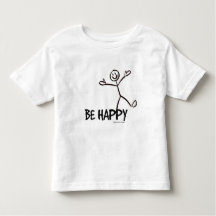 BEELD HAPPY STICK FIGURE TODDLER SHIRT