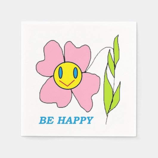 "BEELD HAPPY"-STROOM SERVETTEN (Voorkant)