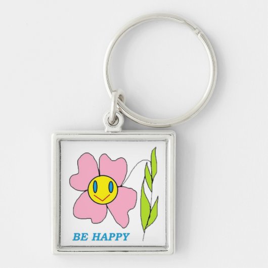 "BEELD HAPPY"-STROOM SLEUTELHANGER (Voorkant)