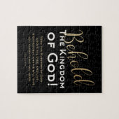 BEELD! Het koninkrijk God Scripture Christelijk Ji Legpuzzel (Horizontaal)