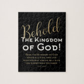 BEELD! Het koninkrijk God Scripture Christelijk Ji Legpuzzel (Verticaal)
