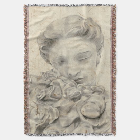 beeld in de tuin I Deken (Voorkant Verticaal)