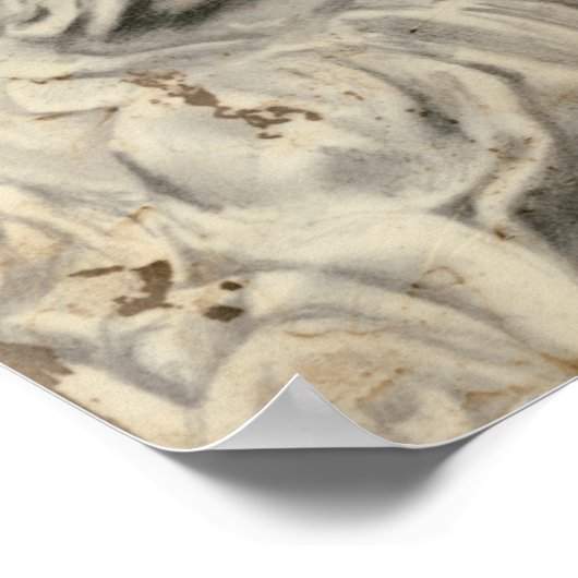 beeld in de tuin I Poster (Hoek)