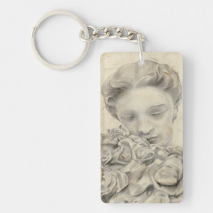 beeld in de tuin I Sleutelhanger