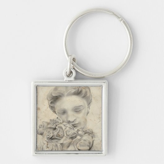 beeld in de tuin I Sleutelhanger (Voorkant)