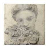 beeld in de tuin I Tegeltje (Voorkant)