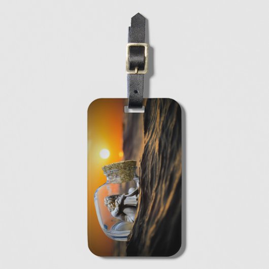 Beeld in een fles bagagelabel (Voorkant (verticaal))