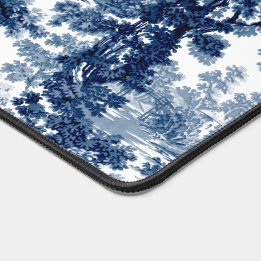 beeld in het landschap Toile-Blue en White Bureaumat (Hoek)