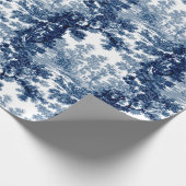  beeld in het landschap Toile-Blue en White Cadeaupapier (Hoek)
