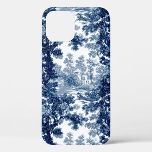  beeld in het landschap Toile-Blue en White Case-Mate iPhone Case