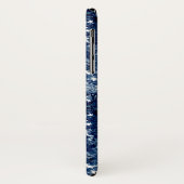  beeld in het landschap Toile-Blue en White Case-Mate iPhone Case (Achterkant/links)