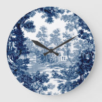  beeld in het landschap Toile-Blue en White