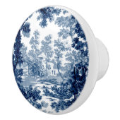 beeld in het landschap Toile-Blue en White Keramische Knop (Rechts)