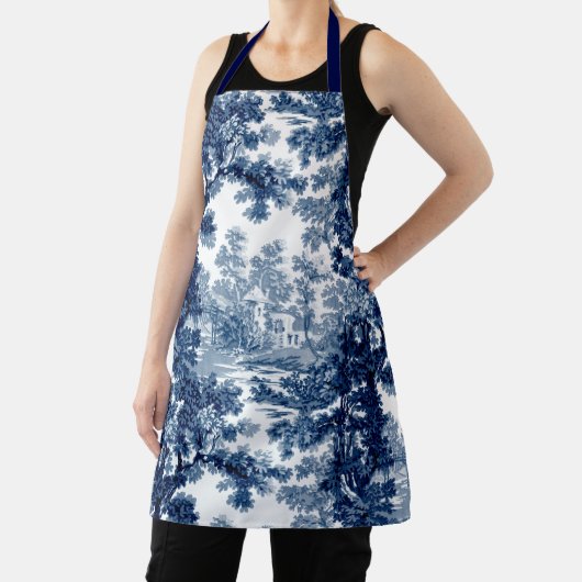  beeld in het landschap Toile-Blue en White Schort (Insitu)