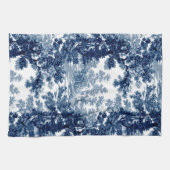  beeld in het landschap Toile-Blue en White Theedoek (Horizontaal)