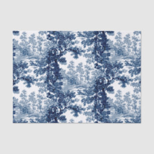  beeld in het landschap Toile-Blue en White Tissuepapier