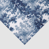  beeld in het landschap Toile-Blue en White Tissuepapier (Detail)