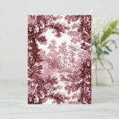 beeld in het landschap Toile-Roze & White Bedankkaart (Staand voorkant)