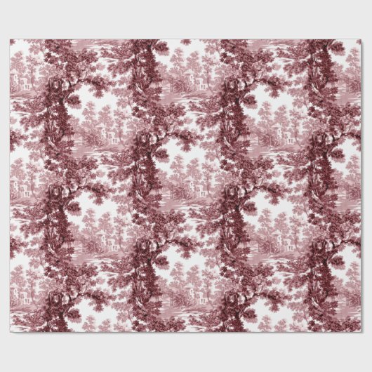  beeld in het landschap Toile-Roze & White Cadeaupapier (Vlak)