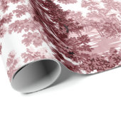  beeld in het landschap Toile-Roze & White Cadeaupapier (Rol Hoek)