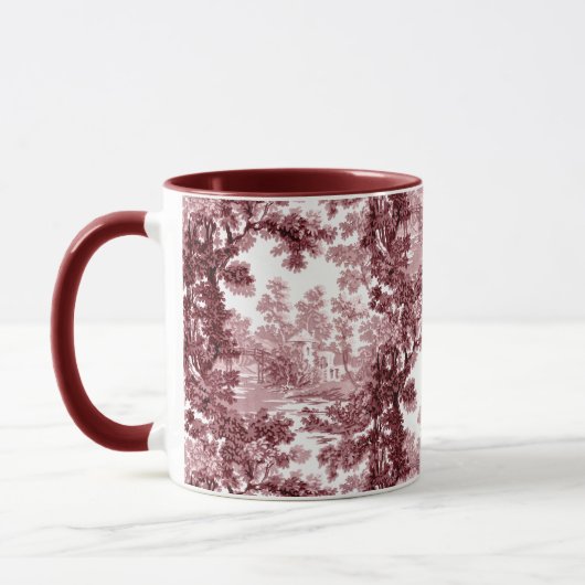  beeld in het landschap Toile-Roze & White Mok (Links)