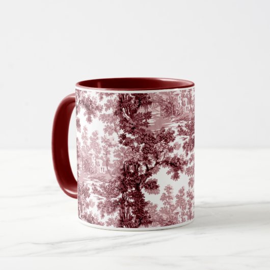  beeld in het landschap Toile-Roze & White Mok (Voorkant links)