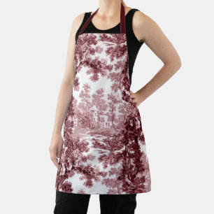  beeld in het landschap Toile-Roze & White Schort