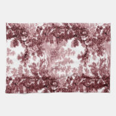  beeld in het landschap Toile-Roze & White Theedoek (Horizontaal)