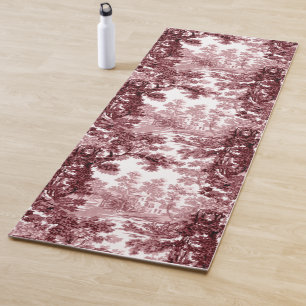 beeld in het landschap Toile-Roze & White Yogamat